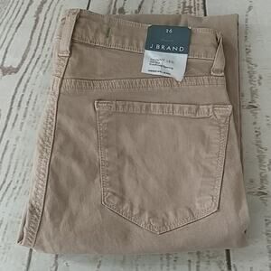 J Brand Skinny Leg Mid Rise Jeans Tan/Light Brown Size‎ 26